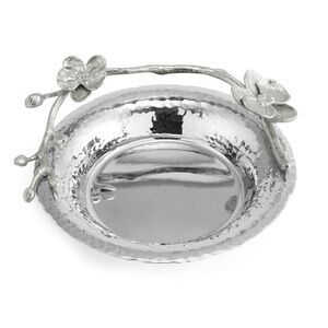 Michael Aram White Orchid Wine Coaster - Silver Dish